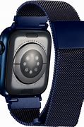 Image result for Blue Apple Watch with Brown Band