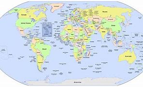 Image result for World Map Labeled