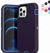 Image result for Blue Leather iPhone 12 Pro Max Case