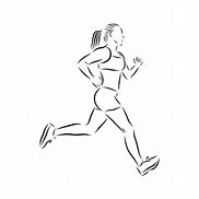 Image result for Running Women Drawing