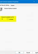 Image result for Account Lockout Duration