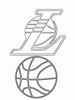 Image result for Lakers Logo Coloring Page