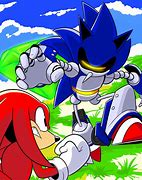 Image result for Mecha Sonic vs Knuckles