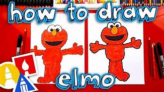 Image result for How to Draw Elmo