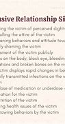 Image result for Abusive Relationship Warning Signs