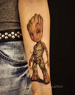 Image result for Baby Groot Cartoon Tattoo