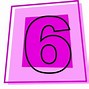 Image result for Blue Number 6 Icon