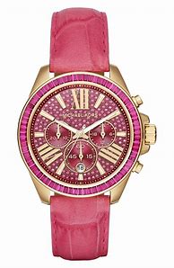Image result for Michael Kors Leather Strap Watch