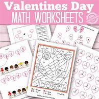Image result for Valentine Math Worksheets Printable