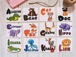 Image result for Animal Alphabet Printable Flash Cards