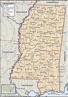 Image result for Louisiana Mississippi Map with Cities