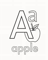 Image result for Apple Coloring Letter