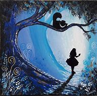 Image result for Alice in Wonderland Painting Cheshire Cat