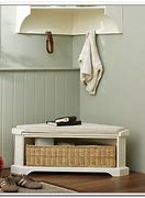 Image result for Corner Entryway Storage Bench