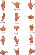 Image result for Four Fingers Upside Down ASL