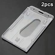 Image result for Clear Hard Plastic ID Holder