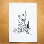 Image result for Cat Smoking Cigar Drawing