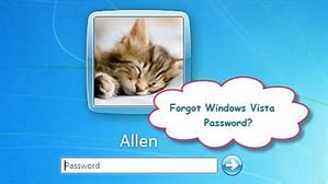 Image result for Windows Vista Forgot Password