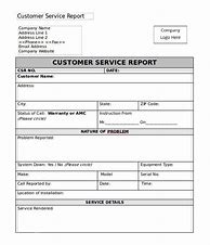 Image result for Service Call Report Template