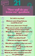 Image result for Do U Really Know Me Questions