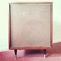 Image result for Magnavox Walnut Floor Speakers