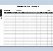 Image result for Monthly Schedule Template