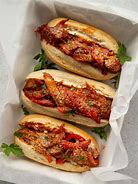 Image result for Sausage and Peppers Sandwich Dinner