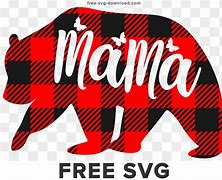 Image result for Mama Bear SVG Red Plaid