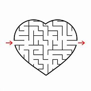 Image result for Heart Maze Printable
