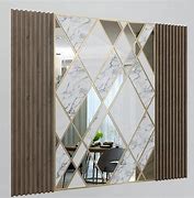 Image result for Ply Wood and Mirror Wall