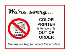 Image result for Broken Printer Sign Clip Art