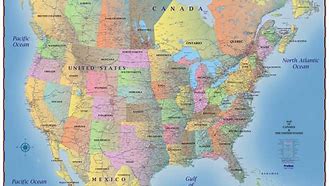 Image result for USA Canada Mexico Map