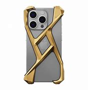 Image result for Titanium Blue iPhone in Gold ClearCase