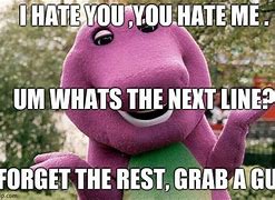 Image result for Barney Memes Dirty