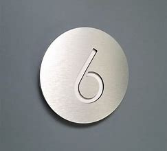 Image result for Door Number Silver