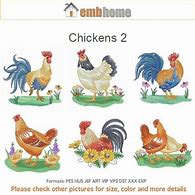 Image result for Chicken Embroidery Designs