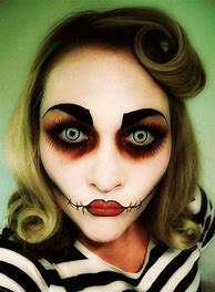 Image result for Creepy Face Makeup