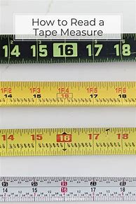 Image result for Markings On a Tape Measure