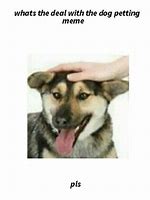 Image result for Hand Petting Dog Meme