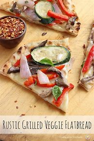 Image result for Grilled Flatbread Veggie Pizza
