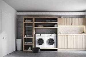 Image result for Garage Laundry Storage Ideas