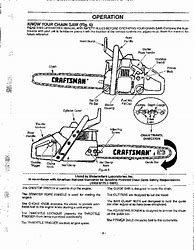 Image result for Craftsman Chainsaw Service Manual