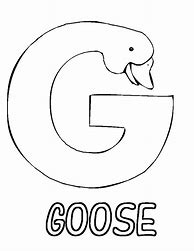 Image result for Letter G Coloring Papges Simple
