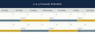 Image result for 2-2-3 Custody Schedule