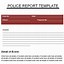 Image result for Police Report Format