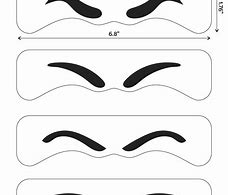 Image result for Eyebrow Template for Kids