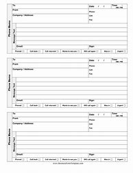 Image result for Telephone Memo Template