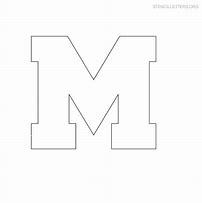 Image result for Block Letter M Stencil Printable