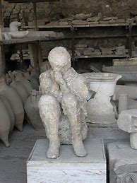 Image result for Replica of Pompeii Body