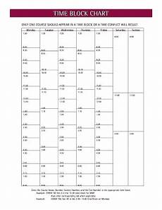 Nmsu Time Block Chart Fill Online Printable Fillable